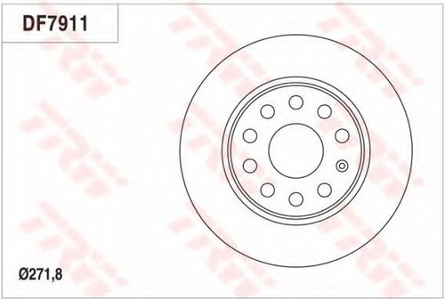 Disc frana VW CADDY III Combi (2KB, 2KJ, 2CB, 2CJ) (2004 - 2016) TRW DF7911 piesa NOUA