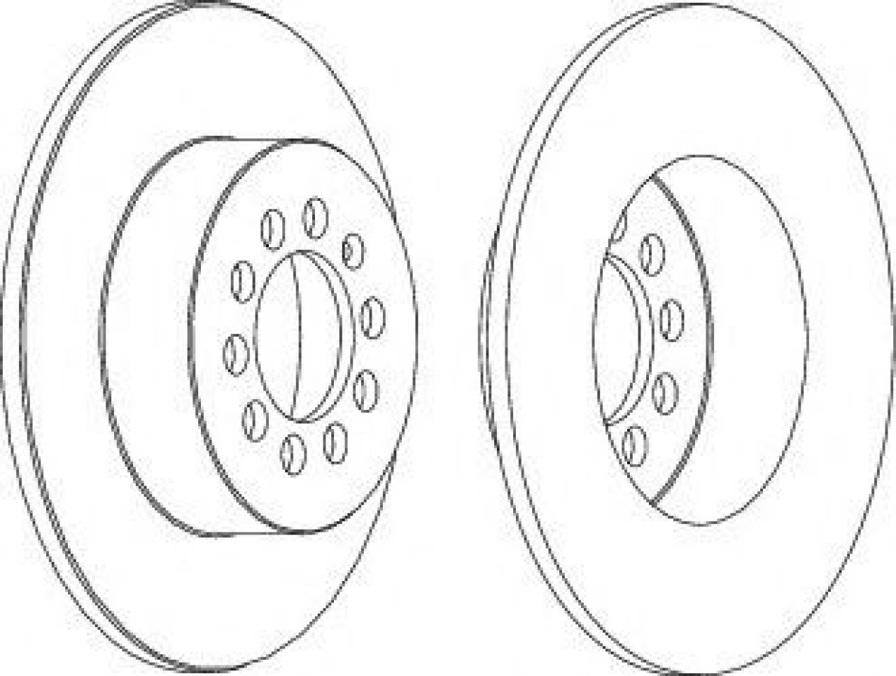 Disc frana VW CADDY III Combi (2KB, 2KJ, 2CB, 2CJ) (2004 - 2016) FERODO DDF1224 piesa NOUA