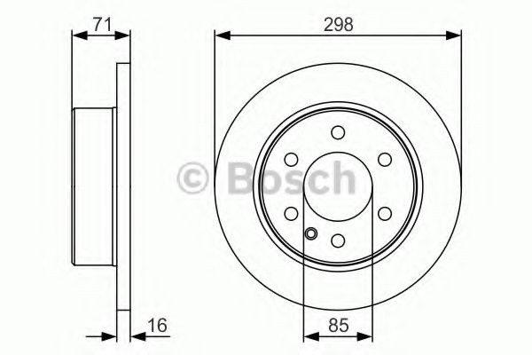 Disc frana VW CRAFTER 30-35 bus (2E) (2006 - 2016) BOSCH 0 986 479 S05 piesa NOUA