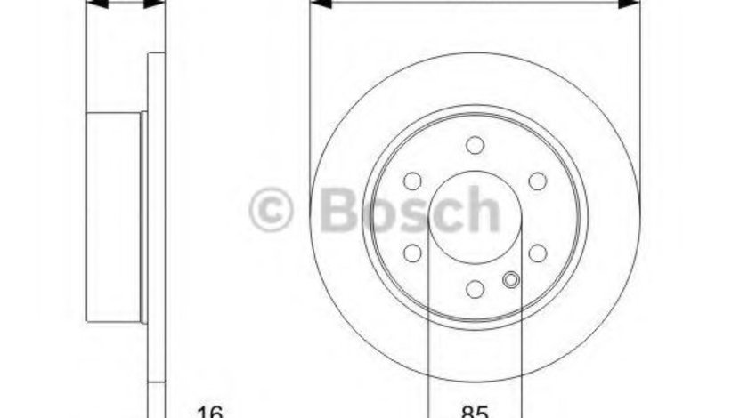 Disc frana VW CRAFTER 30-35 bus (2E) (2006 - 2016) BOSCH 0 986 479 295 piesa NOUA