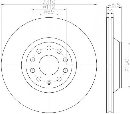 Disc frana VW EOS (1F7, 1F8) (2006 - 2016) TEXTAR 92140703 piesa NOUA