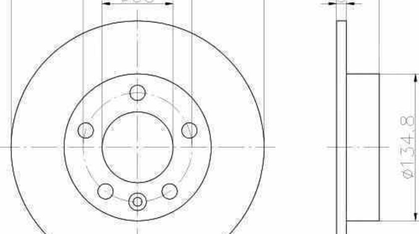 Disc frana VW (FAW) BORA HS hatchback TEXTAR 92082503