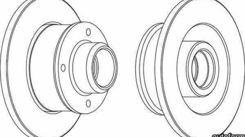 Disc frana VW GOLF II 19E 1G1 FERODO DDF137C-1