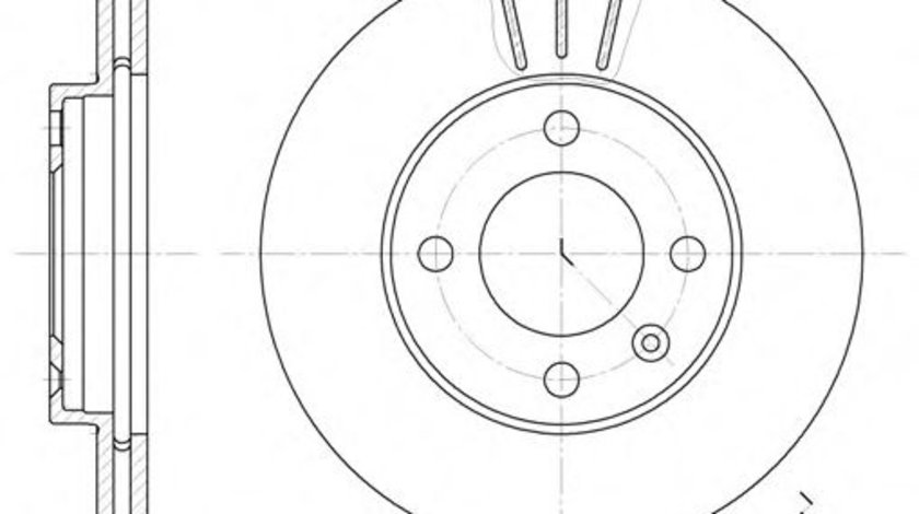 Disc frana VW GOLF III (1H1) (1991 - 1998) REMSA 6084.10 piesa NOUA