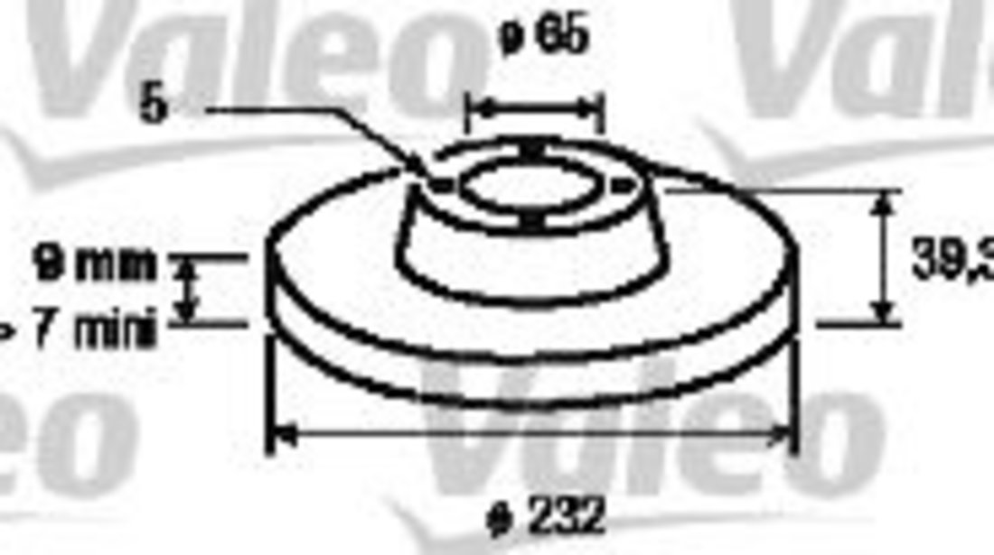 Disc frana VW GOLF IV (1J1) (1997 - 2005) VALEO 186597 piesa NOUA