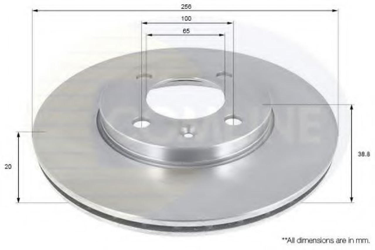 Disc frana VW GOLF IV Cabriolet (1E7) (1998 - 2002) COMLINE ADC1410V piesa NOUA