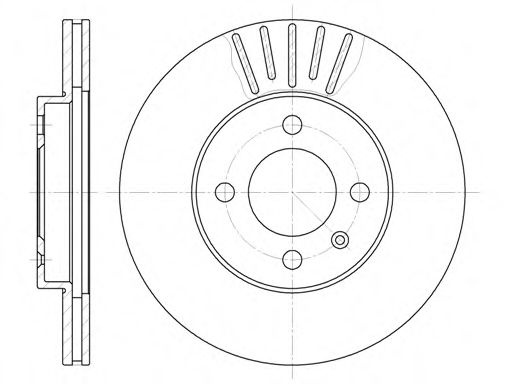 Disc frana VW GOLF IV Cabriolet (1E7) (1998 - 2002) REMSA 6175.10 piesa NOUA