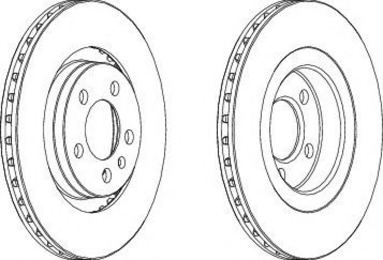 Disc frana VW GOLF IV Variant (1J5) (1999 - 2006) FERODO DDF928 piesa NOUA