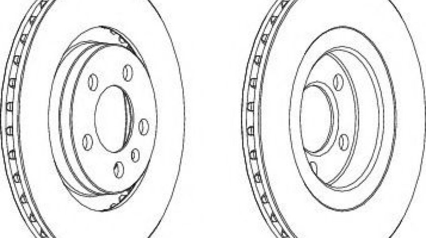 Disc frana VW GOLF IV Variant (1J5) (1999 - 2006) FERODO DDF928 piesa NOUA