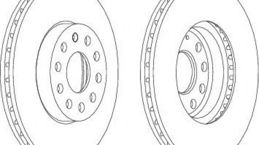 Disc frana VW GOLF SPORTSVAN (AM1) (2014 - 2016) FERODO DDF1218 piesa NOUA