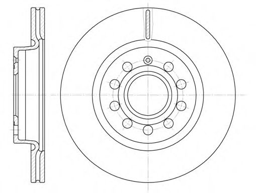 Disc frana VW GOLF V (1K1) (2003 - 2009) REMSA 6647.10 piesa NOUA