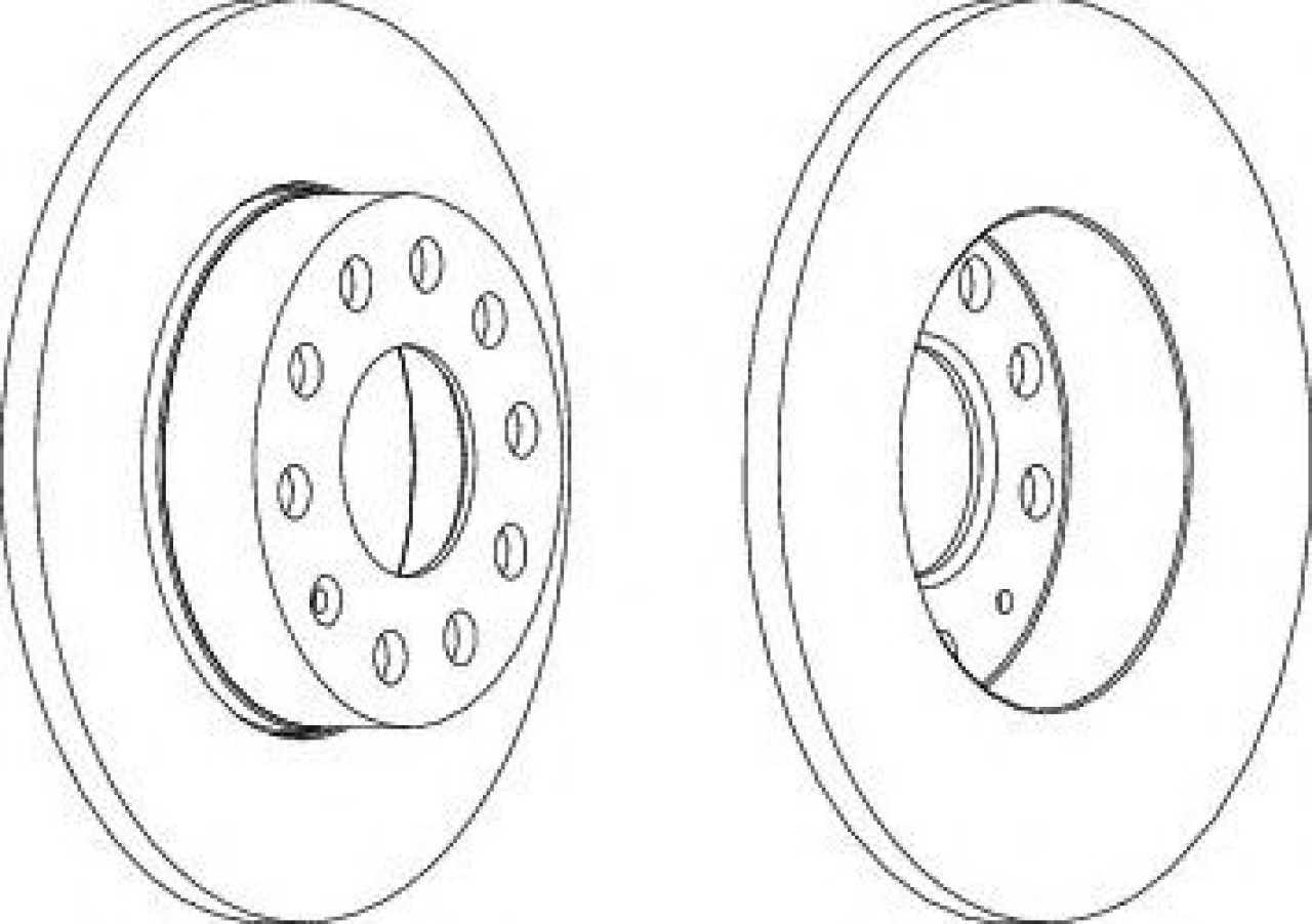 Disc frana VW GOLF V Variant (1K5) (2007 - 2009) FERODO DDF1276 piesa NOUA