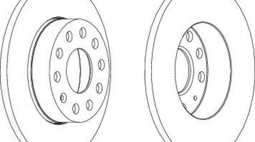 Disc frana VW GOLF V Variant (1K5) (2007 - 2009) FERODO DDF1276 piesa NOUA