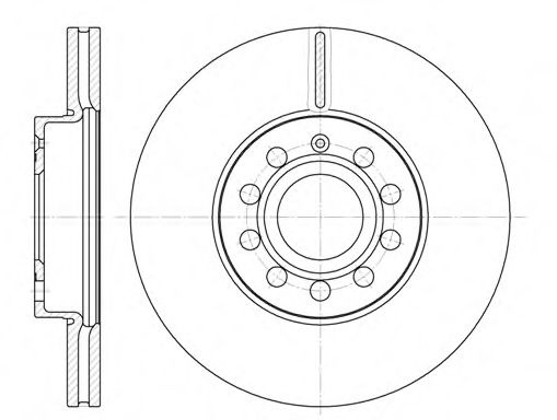 Disc frana VW GOLF V Variant (1K5) (2007 - 2009) REMSA 6648.10 piesa NOUA