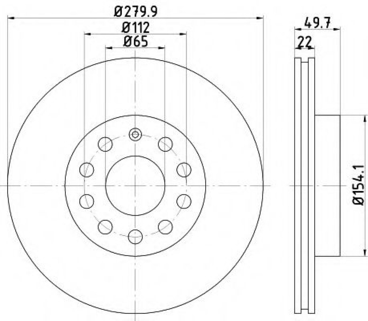 Disc frana VW GOLF V Variant (1K5) (2007 - 2009) TEXTAR 92120705 piesa NOUA