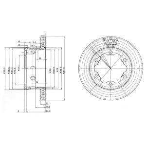 Disc frana VW JETTA III (1K2) (2005 - 2010) KRIEGER 0950004007 piesa NOUA