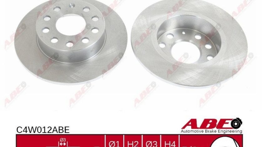 Disc frana VW JETTA IV 162 163 Producator ABE C4W012ABE