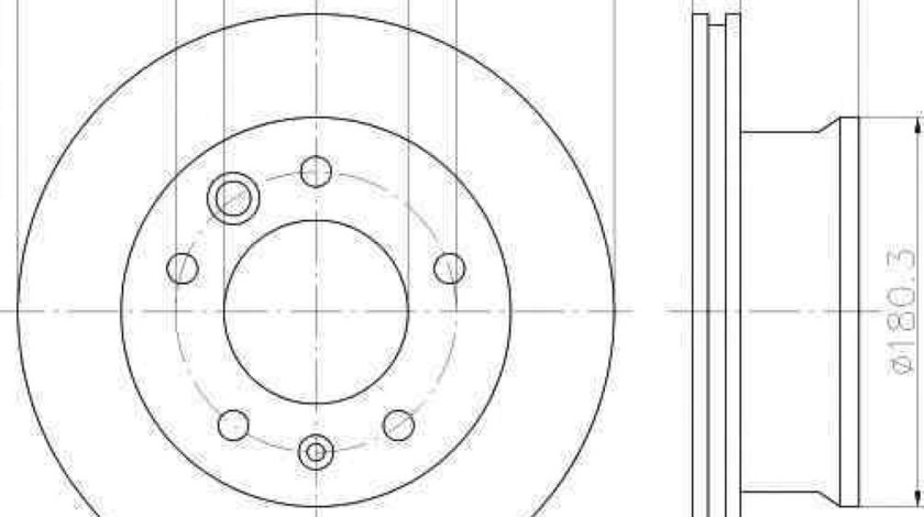 Disc frana VW LT 28-46 II caroserie 2DA 2DD 2DH TEXTAR 92131503