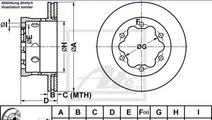 Disc frana VW LT II bus (2DB, 2DE, 2DK) (1996 - 20...