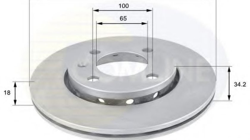 Disc frana VW LUPO (6X1, 6E1) (1998 - 2005) COMLINE ADC1413V piesa NOUA