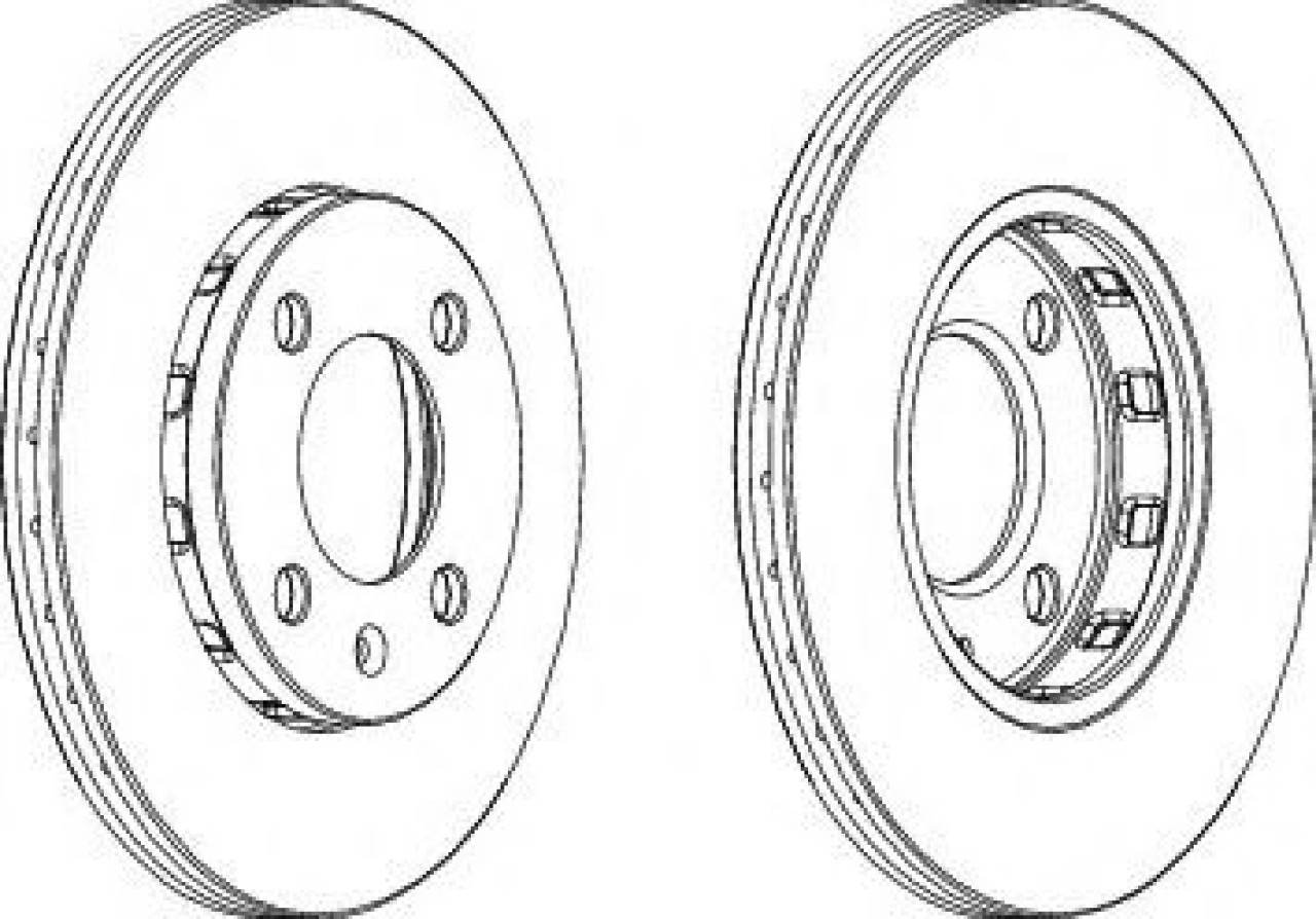 Disc frana VW LUPO (6X1, 6E1) (1998 - 2005) FERODO DDF812C piesa NOUA