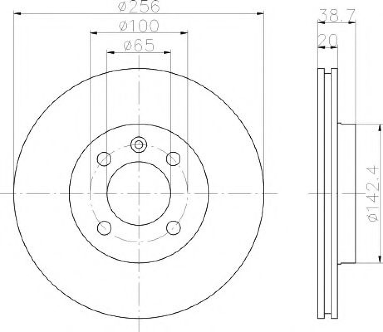 Disc frana VW LUPO (6X1, 6E1) (1998 - 2005) TEXTAR 92036803 piesa NOUA