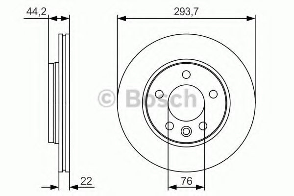 Disc frana VW MULTIVAN V (7HM, 7HN, 7HF, 7EF, 7EM, 7EN) (2003 - 2015) BOSCH 0 986 479 S06 piesa NOUA