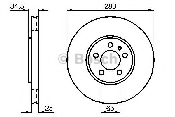 Disc frana VW NEW BEETLE (9C1, 1C1) (1998 - 2010) BOSCH 0 986 478 867 piesa NOUA