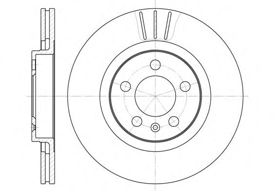 Disc frana VW NEW BEETLE (9C1, 1C1) (1998 - 2010) REMSA 6546.10 piesa NOUA