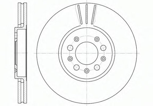 Disc frana VW NEW BEETLE (9C1, 1C1) (1998 - 2010) REMSA 6544.10 piesa NOUA