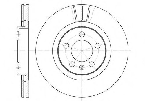 Disc frana VW NEW BEETLE Cabriolet (1Y7) (2002 - 2010) REMSA 6546.10 piesa NOUA