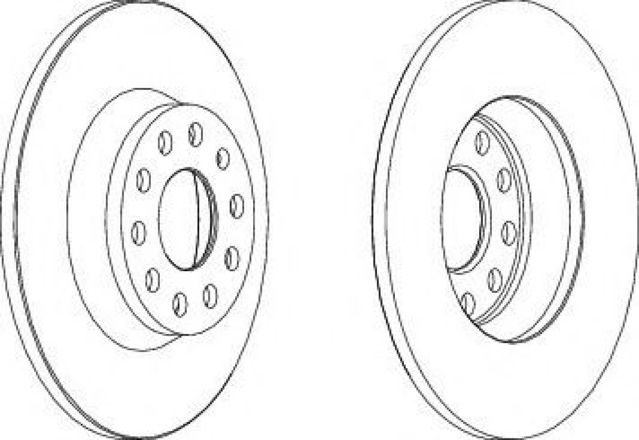 Disc frana VW PASSAT (362) (2010 - 2014) FERODO DDF1306 piesa NOUA