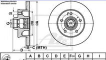 Disc frana VW PASSAT (3A2, 35I) (1988 - 1997) ATE ...