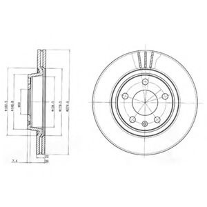 Disc frana VW PASSAT (3B2) (1996 - 2001) DELPHI BG3198 piesa NOUA
