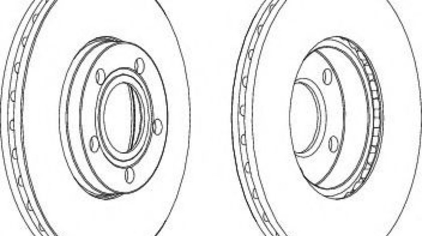 Disc frana VW PASSAT (3B2) (1996 - 2001) FERODO DDF1014 piesa NOUA