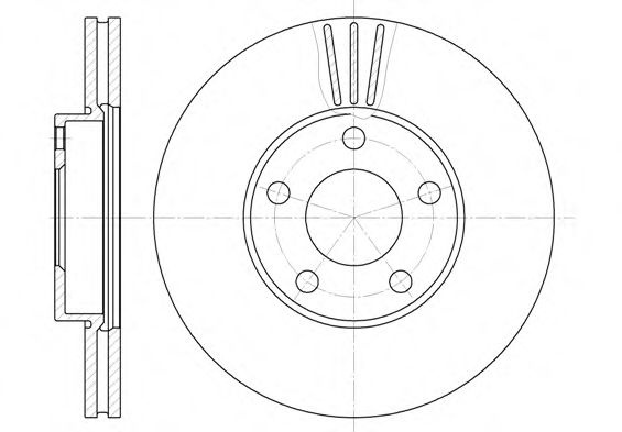 Disc frana VW PASSAT (3B2) (1996 - 2001) REMSA 6549.10 piesa NOUA