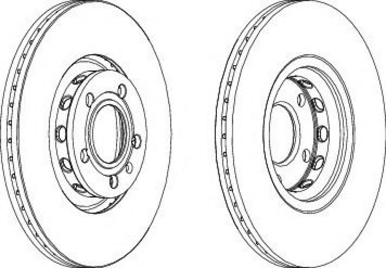 Disc frana VW PASSAT (3B3) (2000 - 2005) FERODO DDF1707 piesa NOUA