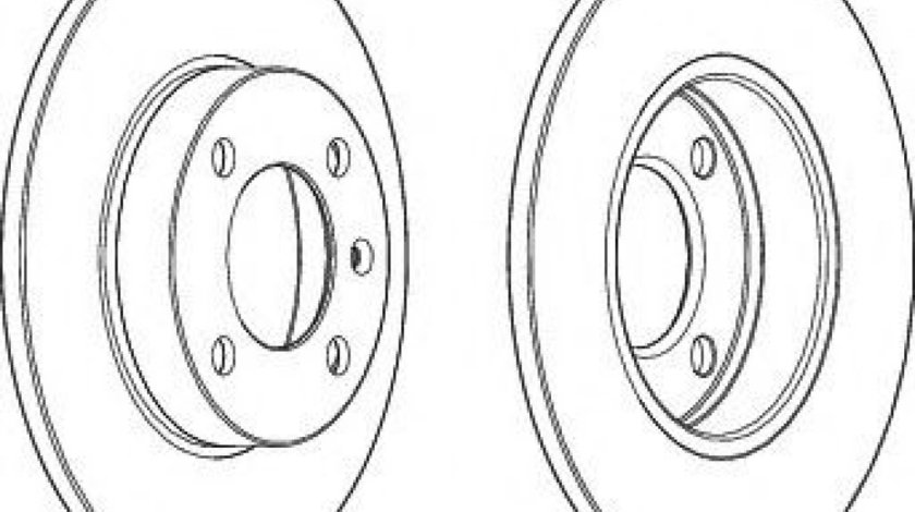 Disc frana VW PASSAT Variant (3A5, 35I) (1988 - 1997) FERODO DDF042 piesa NOUA