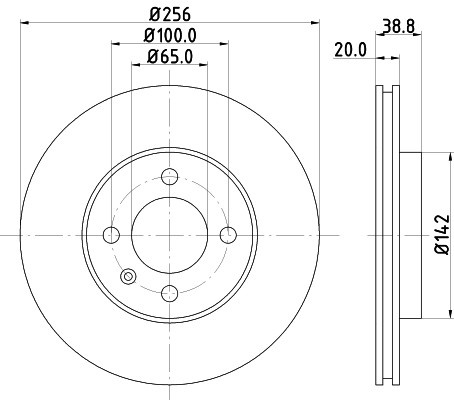 Disc frana VW PASSAT Variant (3A5, 35I) (1988 - 1997) KRIEGER 0950004095 piesa NOUA
