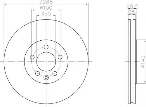 Disc frana VW PASSAT Variant (3A5, 35I) (1988 - 1997) TEXTAR 92072800 piesa NOUA