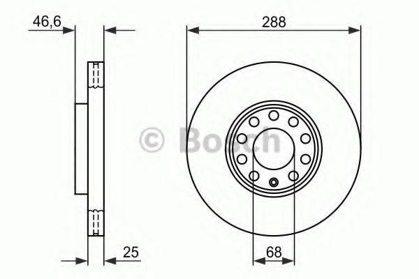 Disc frana VW PASSAT Variant (3B5) (1997 - 2001) BOSCH 0 986 478 546 piesa NOUA