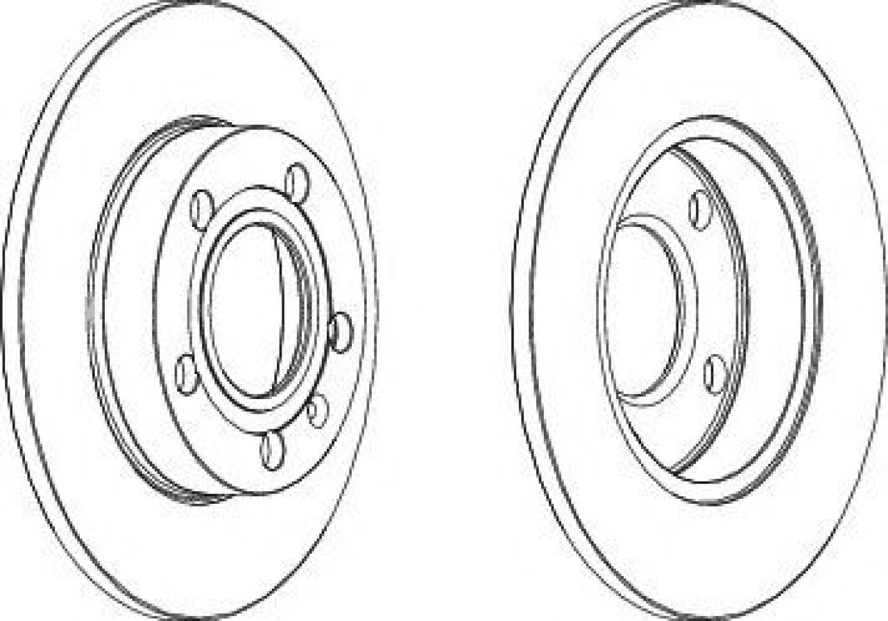 Disc frana VW PASSAT Variant (3B6) (2000 - 2005) FERODO DDF1709 piesa NOUA