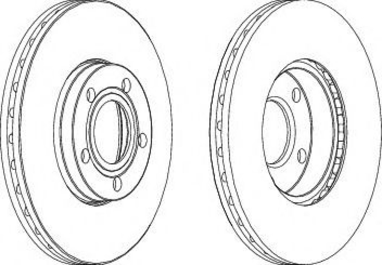 Disc frana VW PASSAT Variant (3B6) (2000 - 2005) FERODO DDF1014 piesa NOUA