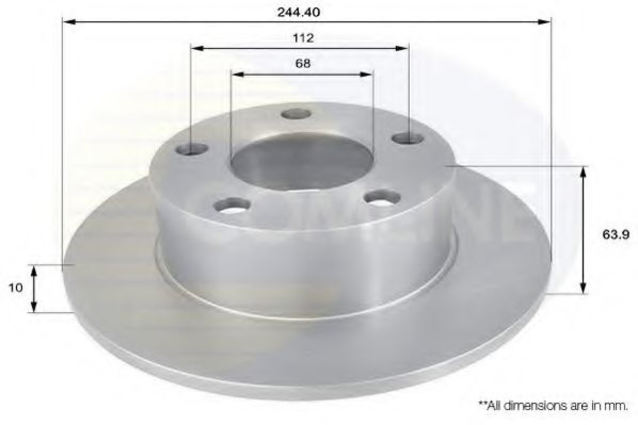 Disc frana VW PASSAT Variant (3B6) (2000 - 2005) COMLINE ADC1427 piesa NOUA