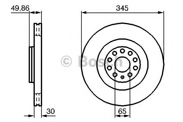 Disc frana VW PASSAT Variant (3C5) (2005 - 2011) BOSCH 0 986 479 204 piesa NOUA