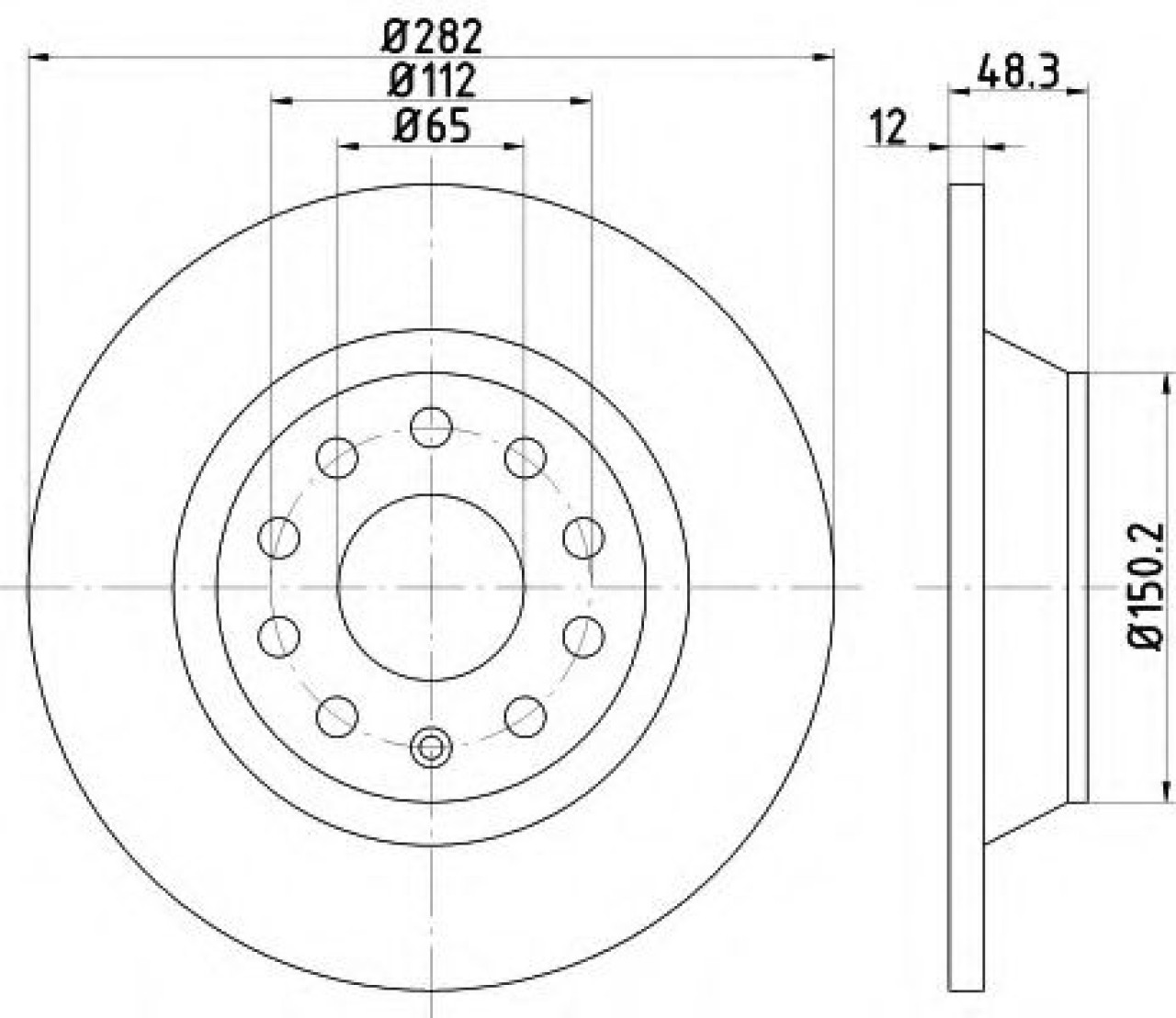 Disc frana VW PASSAT Variant (3C5) (2005 - 2011) TEXTAR 92140803 piesa NOUA