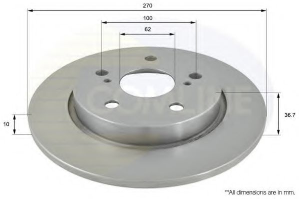 Disc frana VW PASSAT Variant (3C5) (2005 - 2011) COMLINE ADC01146 piesa NOUA