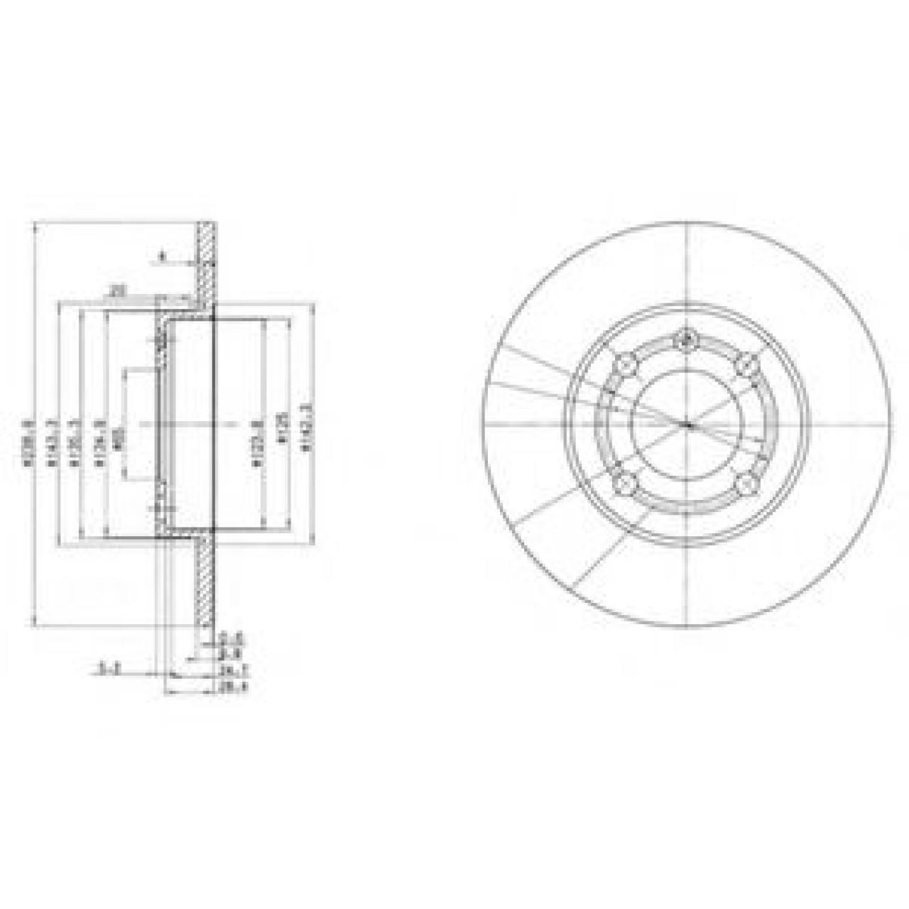 Disc frana VW POLO (6N1) (1994 - 1999) DELPHI BG2911 piesa NOUA