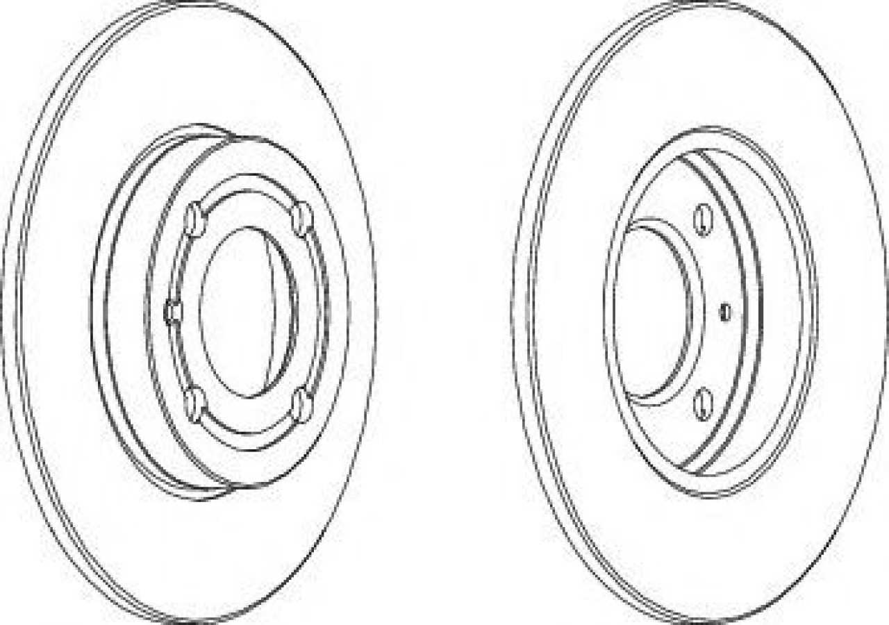 Disc frana VW POLO (6N1) (1994 - 1999) FERODO DDF795 piesa NOUA