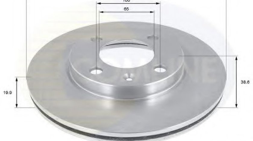 Disc frana VW POLO (6N2) (1999 - 2001) COMLINE ADC1404V piesa NOUA